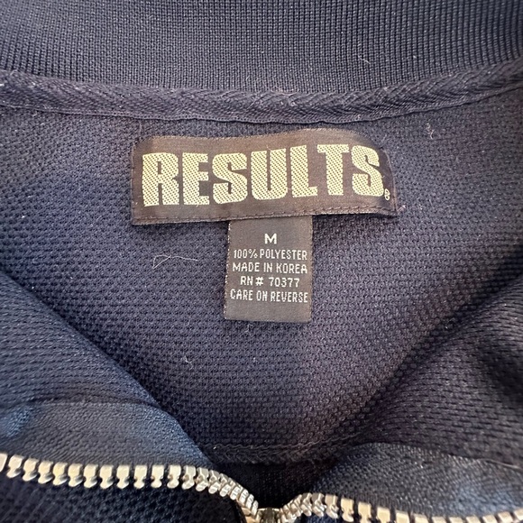 VTG 90’s Medium Hip Hop Jersey Results Embroidered Logo. 1/4 Zip. Long Sleeve. - Picture 6 of 13